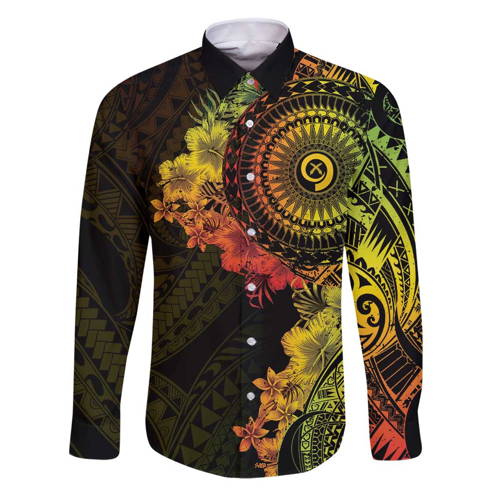 Vanuatu Family Matching Puletasi and Hawaiian Shirt Hibisus Polynesian Pattern Reggae - Polynesian Pride