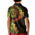 Vanuatu Kid Polo Shirt Hibisus Polynesian Pattern Reggae - Polynesian Pride
