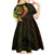 Vanuatu Kid Short Sleeve Dress Hibisus Polynesian Pattern Reggae - Polynesian Pride