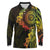 Vanuatu Long Sleeve Polo Shirt Hibisus Polynesian Pattern Reggae - Polynesian Pride