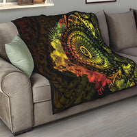 Vanuatu Quilt Hibisus Polynesian Pattern Reggae - Polynesian Pride