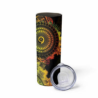 Vanuatu Skinny Tumbler Hibisus Polynesian Pattern Reggae - Polynesian Pride