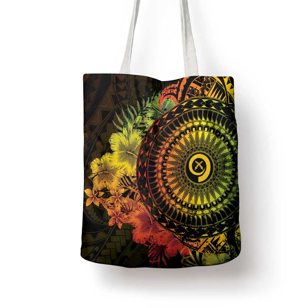 Vanuatu Tote Bag Hibisus Polynesian Pattern Reggae - Polynesian Pride