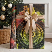 Vanuatu Wrapping Paper Hibisus Polynesian Pattern Reggae - Polynesian Pride