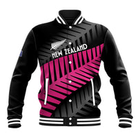 New Zealand Silver Fern Rugby Custom Baseball Jacket 2025 All Black Go Champions - Polynesian Pride