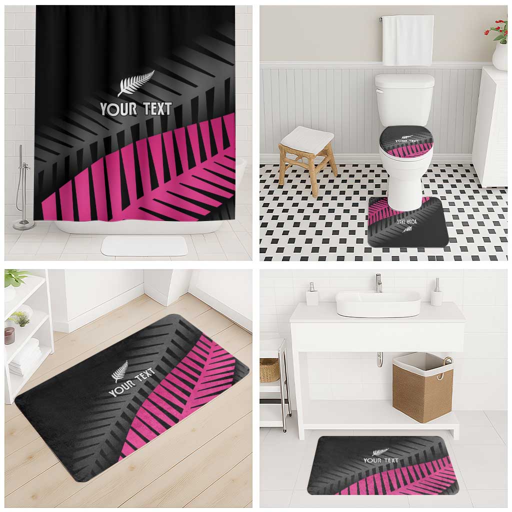 New Zealand Silver Fern Rugby Custom Bathroom Set 2025 All Black Go Champions - Polynesian Pride
