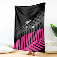 New Zealand Silver Fern Rugby Custom Blanket 2025 All Black Go Champions - Polynesian Pride