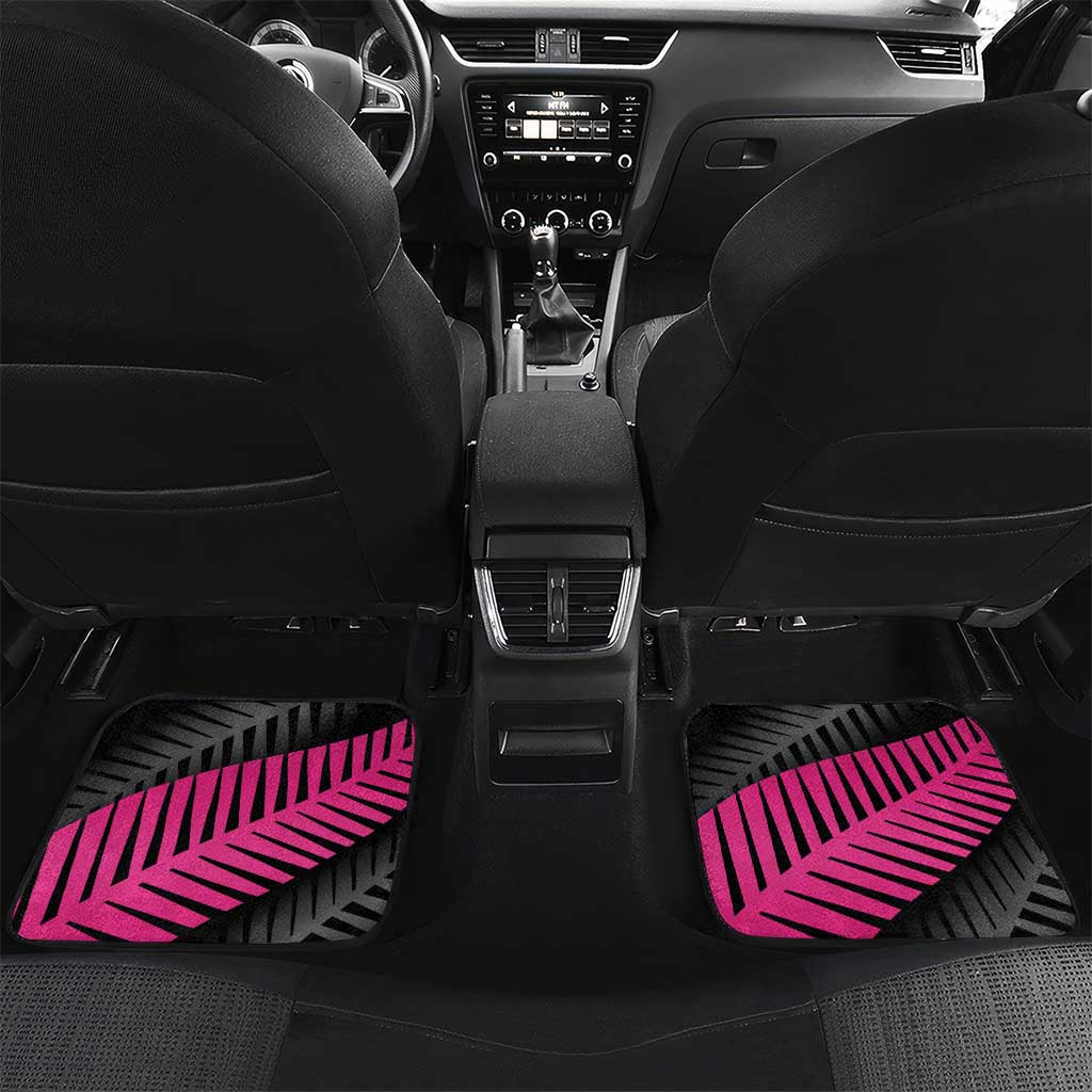 New Zealand Silver Fern Rugby Custom Car Mats 2025 All Black Go Champions - Polynesian Pride