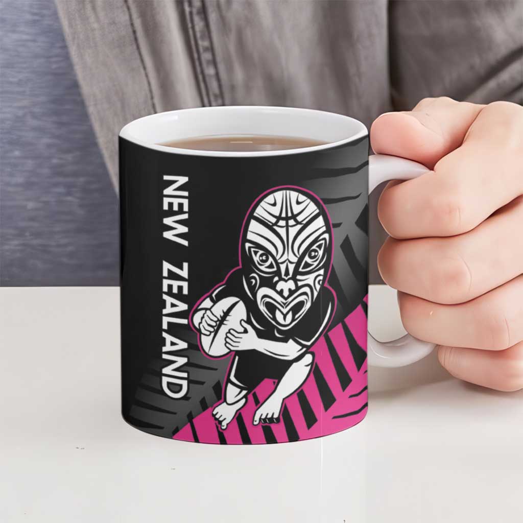 New Zealand Silver Fern Rugby Custom Ceramic Mug 2025 All Black Go Champions - Polynesian Pride