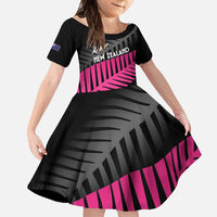 New Zealand Silver Fern Rugby Custom Family Matching Summer Maxi Dress and Hawaiian Shirt 2025 All Black Go Champions - Polynesian Pride