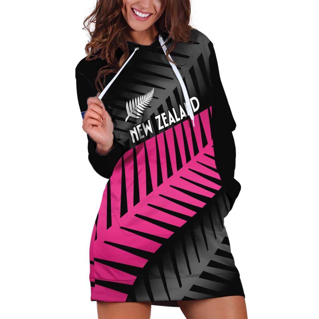 New Zealand Silver Fern Rugby Custom Hoodie Dress 2025 All Black Go Champions - Polynesian Pride