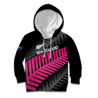 New Zealand Silver Fern Rugby Custom Kid Hoodie 2025 All Black Go Champions - Polynesian Pride