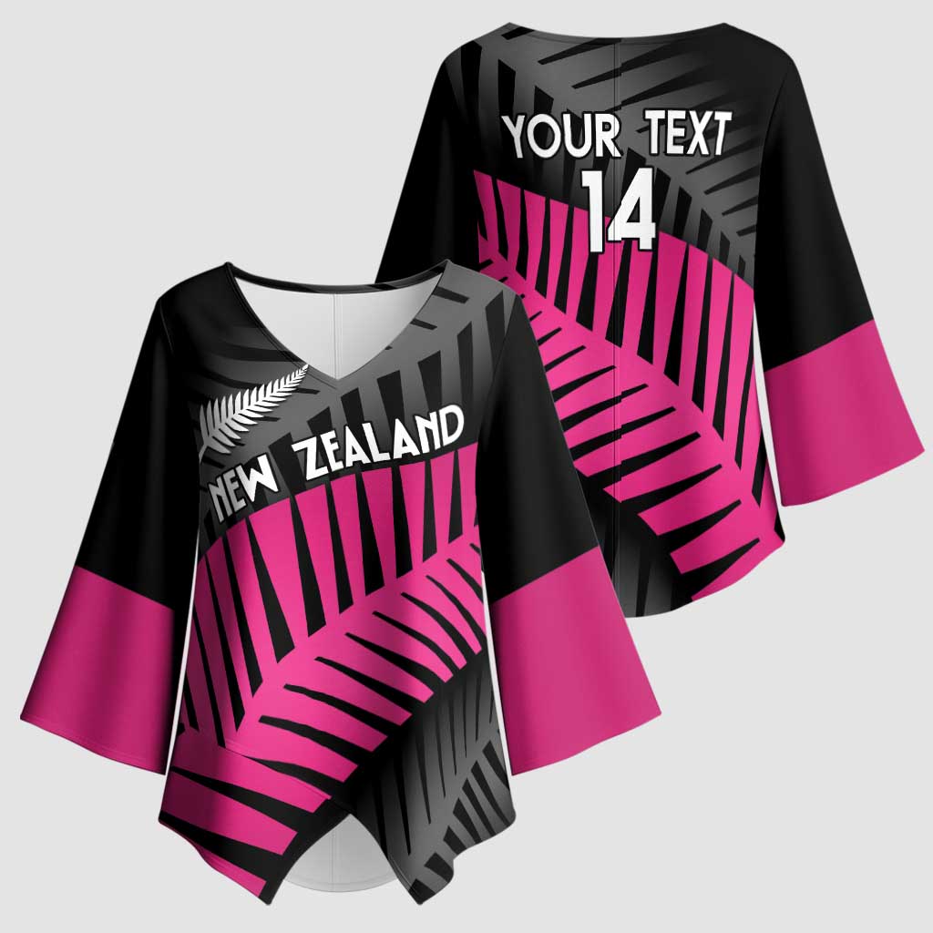 New Zealand Silver Fern Rugby Custom Kimono Sleeve Blouse 2025 All Black Go Champions - Polynesian Pride