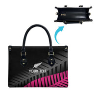 New Zealand Silver Fern Rugby Custom Leather Bag 2025 All Black Go Champions - Polynesian Pride