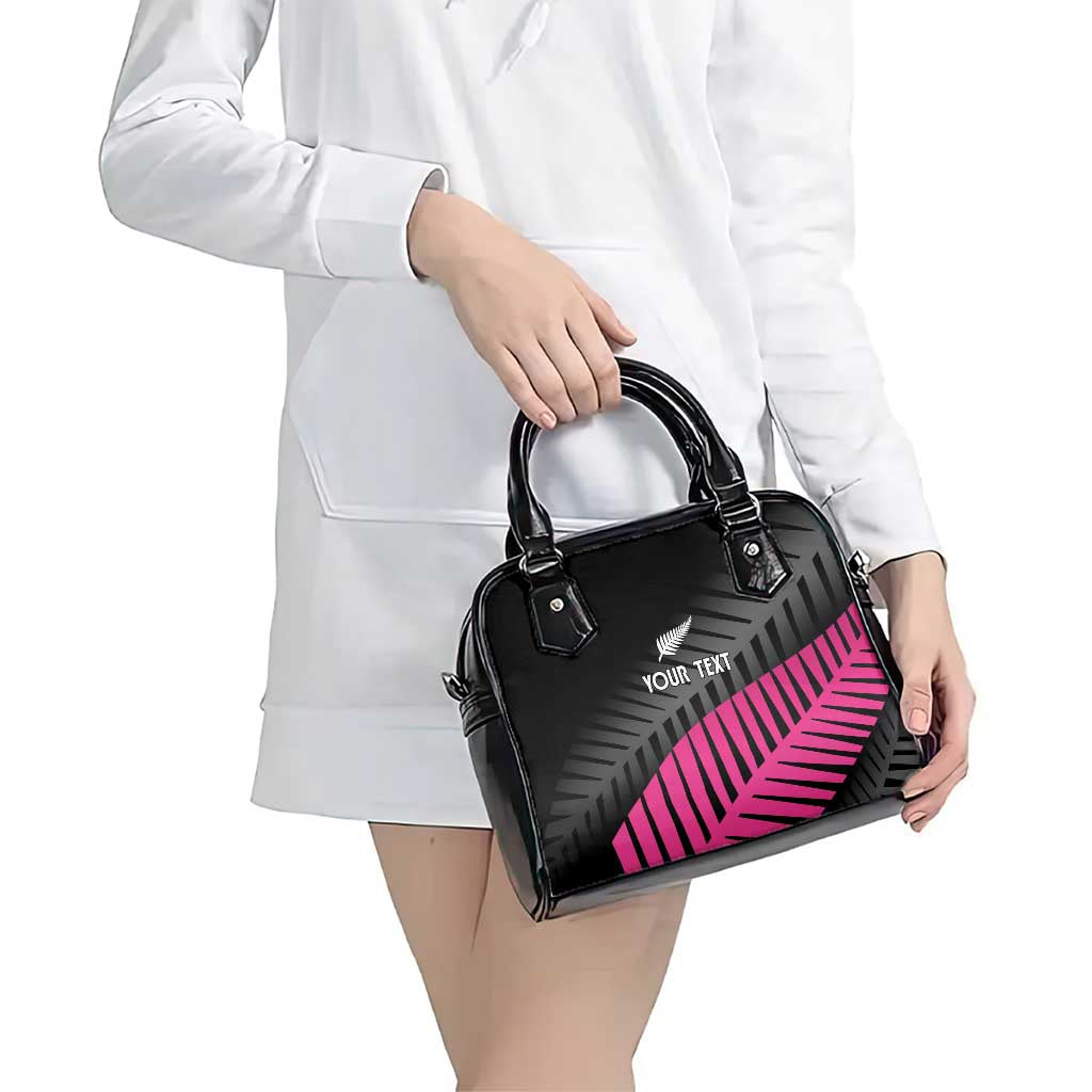 New Zealand Silver Fern Rugby Custom Shoulder Handbag 2025 All Black Go Champions - Polynesian Pride