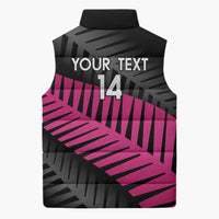 New Zealand Silver Fern Rugby Custom Sleeveless Puffer Jacket 2025 All Black Go Champions - Polynesian Pride