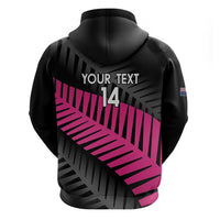New Zealand Silver Fern Rugby Custom Zip Hoodie 2025 All Black Go Champions - Polynesian Pride
