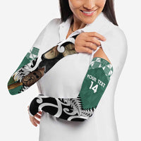 New Zealand South Africa Rugby Arm Sleeves Springboks Kente All Black Maori Together - Polynesian Pride
