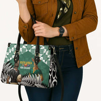 New Zealand South Africa Rugby Leather Bag Springboks Kente All Black Maori Together - Polynesian Pride