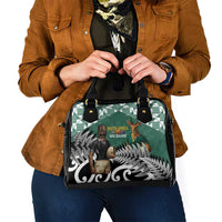New Zealand South Africa Rugby Shoulder Handbag Springboks Kente All Black Maori Together - Polynesian Pride