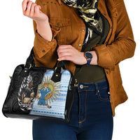 New Zealand Argentina Rugby Shoulder Handbag 2025 Los Pumas All Black Together - Polynesian Pride