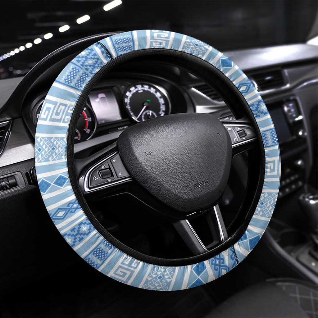 New Zealand Argentina Rugby Steering Wheel Cover 2025 Los Pumas All Black Together - Polynesian Pride