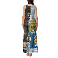 New Zealand Argentina Rugby Custom Tank Maxi Dress 2025 Los Pumas All Black Together - Polynesian Pride