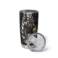 New Zealand Argentina Rugby Tumbler Cup 2025 Los Pumas All Black Together - Polynesian Pride