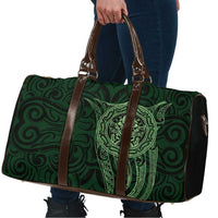 New Zealand Skull Darts Travel Bag Aotearoa Maori Chest Tattoo Stylized Green - Polynesian Pride