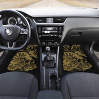 New Zealand Darts Car Mats Skull In Dart We Trust Maori Pattern - Polynesian Pride
