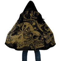 New Zealand Darts Cloak Skull In Dart We Trust Maori Pattern - Polynesian Pride