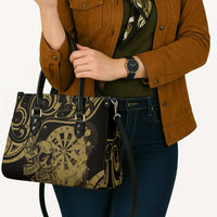 New Zealand Darts Leather Bag Skull In Dart We Trust Maori Pattern - Polynesian Pride