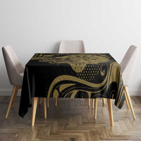 New Zealand Darts Tablecloth Skull In Dart We Trust Maori Pattern - Polynesian Pride