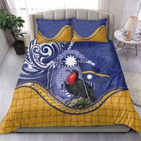 Magnificent Frigatebird Nauru Bedding Set Pandanus Weaving Polynesian Pattern LT14 - Polynesian Pride