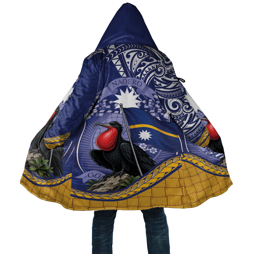 Magnificent Frigatebird Nauru Cloak Pandanus Weaving Polynesian Pattern LT14 Unisex Blue - Polynesian Pride
