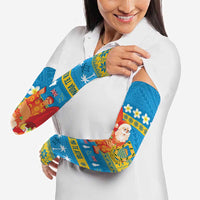 Tuvalu Christmas Arm Sleeves Cute Santa Manuia te Kilisimasi - Polynesian Pride
