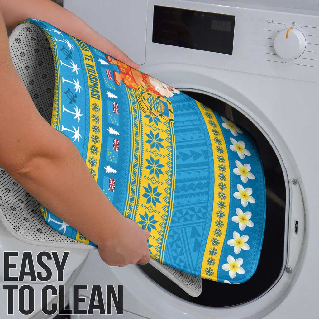 Tuvalu Christmas Bathroom Set Cute Santa Manuia te Kilisimasi - Polynesian Pride