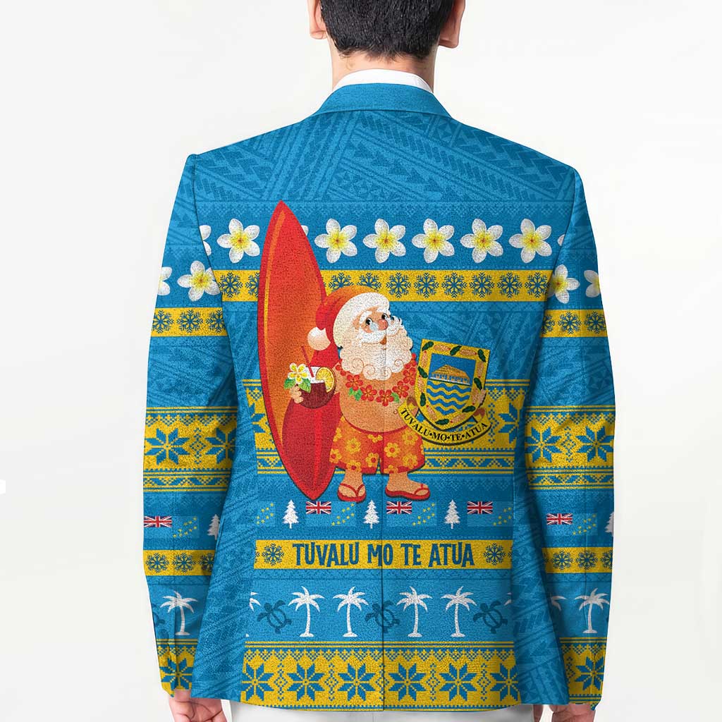Tuvalu Christmas Blazer Cute Santa Manuia te Kilisimasi - Polynesian Pride