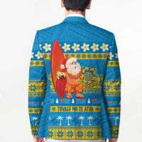 Tuvalu Christmas Blazer Cute Santa Manuia te Kilisimasi - Polynesian Pride