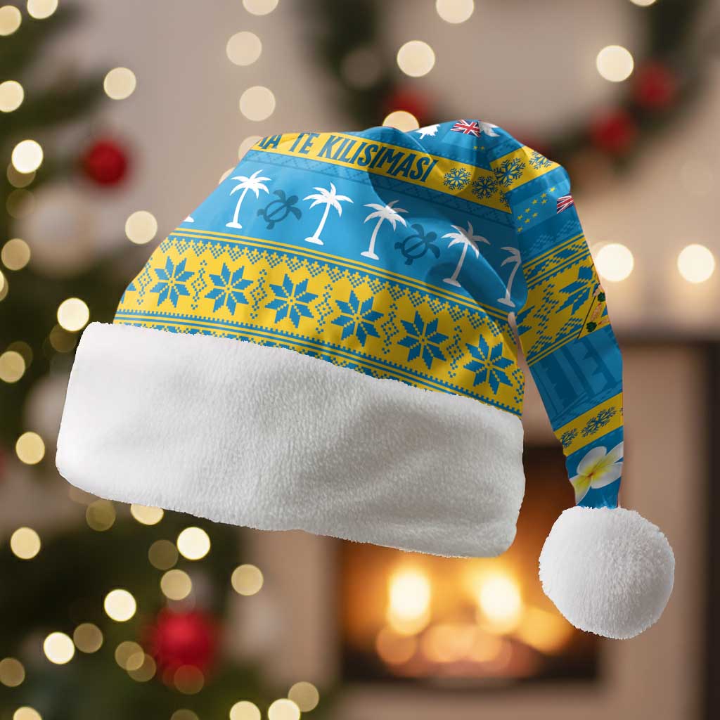 Tuvalu Christmas Santa Hat Cute Santa Manuia te Kilisimasi LT14 Without Fur Blue - Polynesian Pride