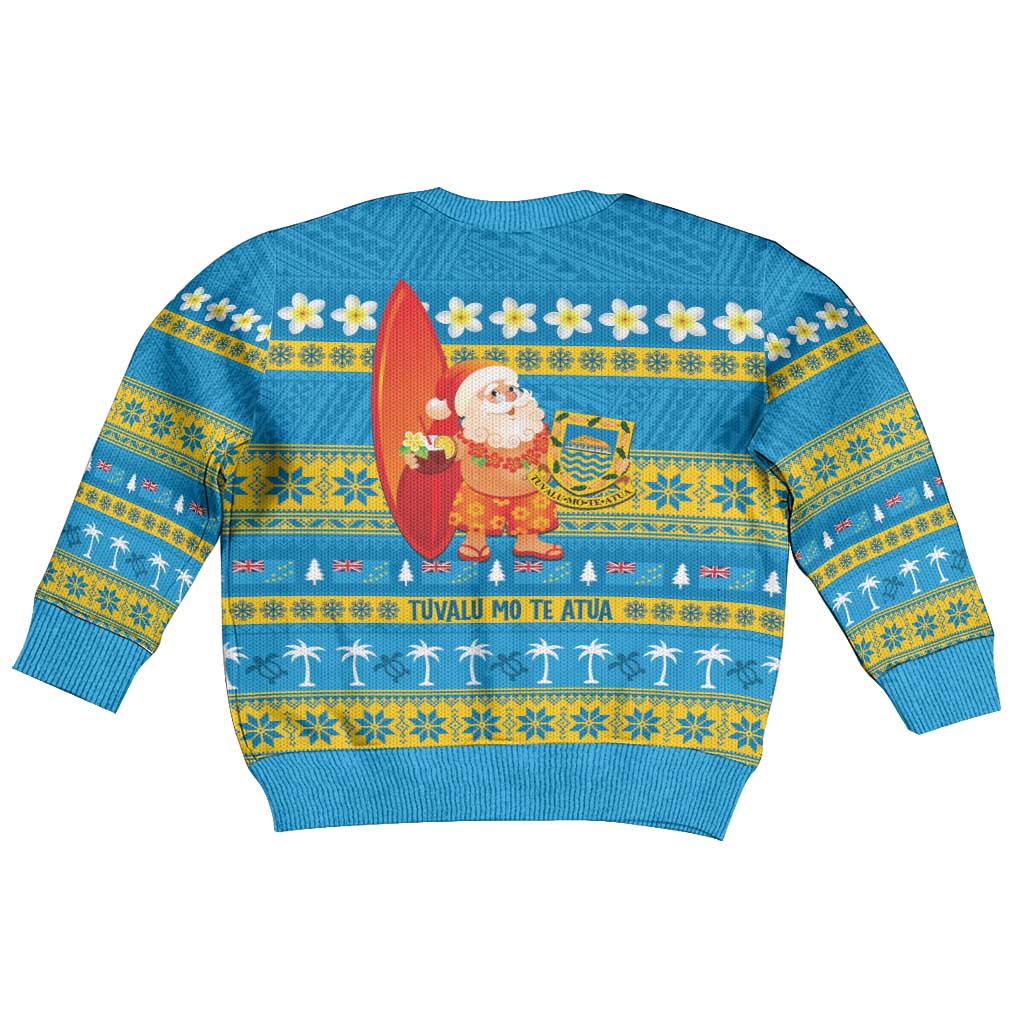 Tuvalu Christmas Kid Ugly Christmas Sweater Cute Santa Manuia te Kilisimasi - Polynesian Pride
