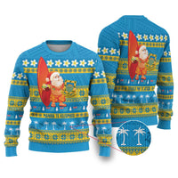 Tuvalu Christmas Ugly Christmas Sweater Cute Santa Manuia te Kilisimasi - Polynesian Pride