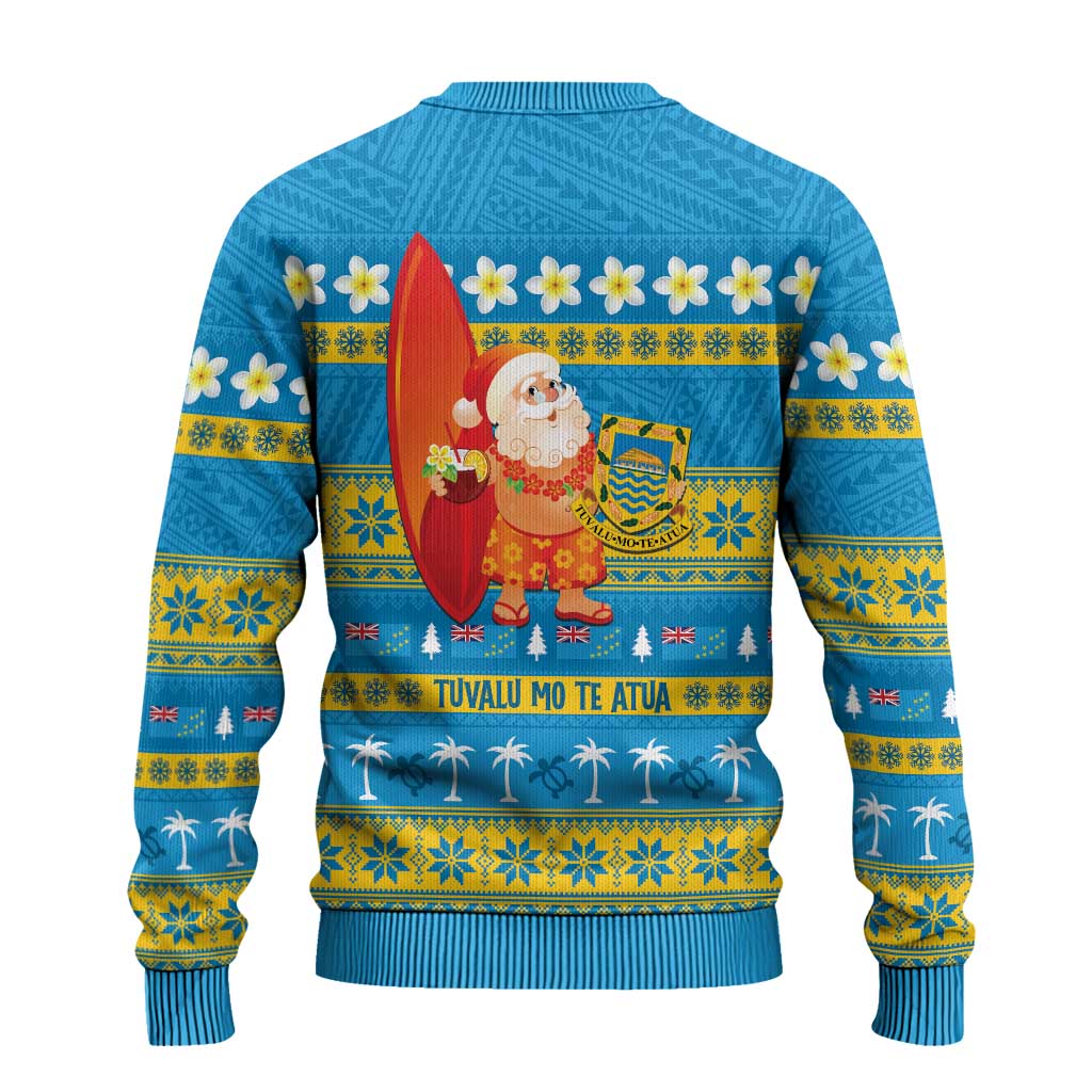 Tuvalu Christmas Ugly Christmas Sweater Cute Santa Manuia te Kilisimasi - Polynesian Pride