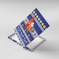 Nauru Christmas Canvas Wall Art Cute Santa Coat Of Arms Merry Xmas - Polynesian Pride