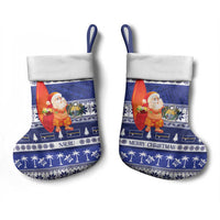 Nauru Christmas Stocking Cute Santa Coat Of Arms Merry Xmas - Polynesian Pride