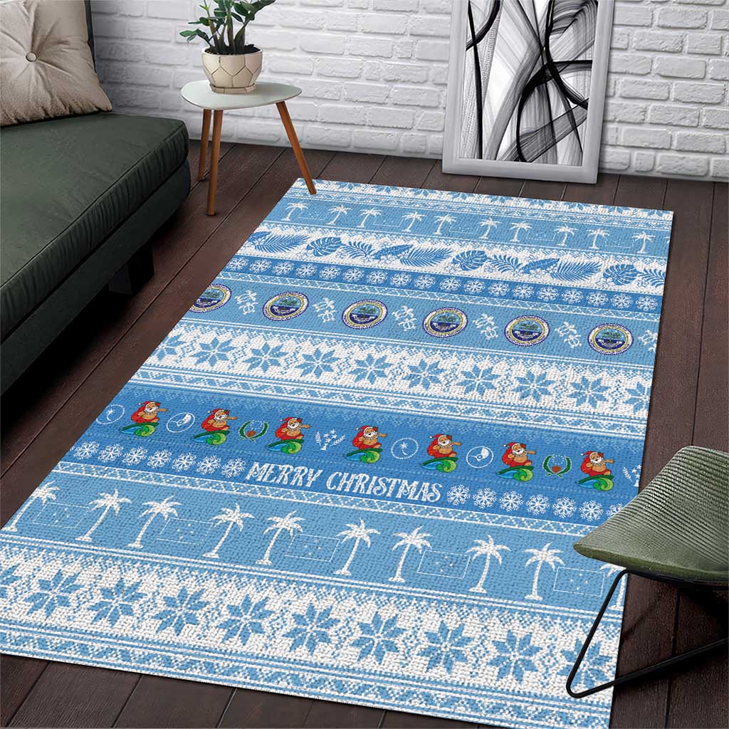 FSM Christmas Area Rug Merry Xmas Federated States of Micronesia - Polynesian Pride