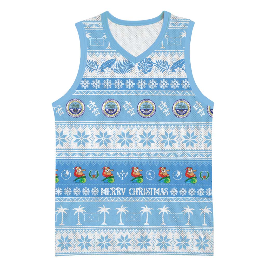 FSM Christmas Basketball Jersey Merry Xmas Federated States of Micronesia - Polynesian Pride