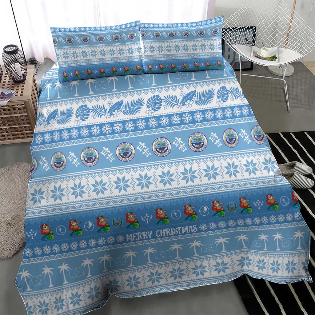 FSM Christmas Bedding Set Merry Xmas Federated States of Micronesia - Polynesian Pride