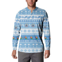 FSM Christmas Button Sweatshirt Merry Xmas Federated States of Micronesia - Polynesian Pride