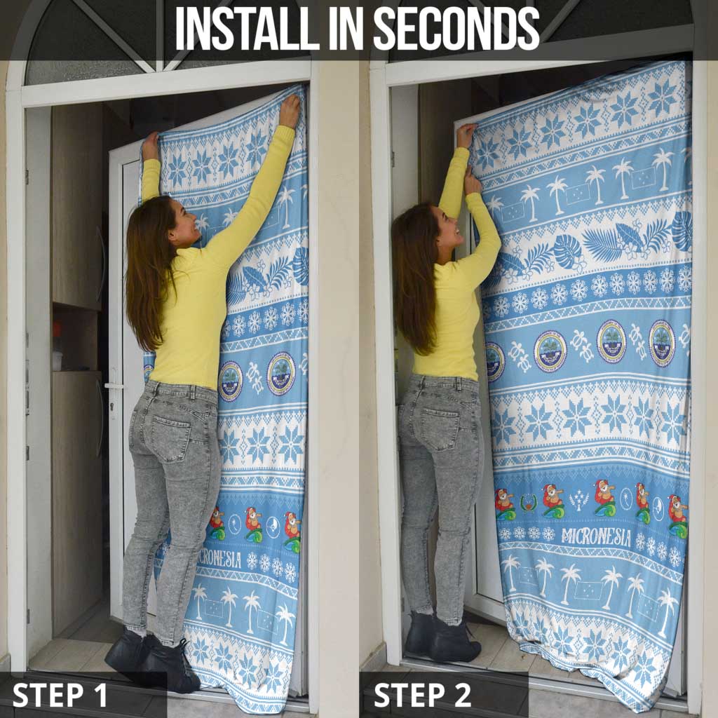 FSM Christmas Door Cover Merry Xmas Federated States of Micronesia - Polynesian Pride